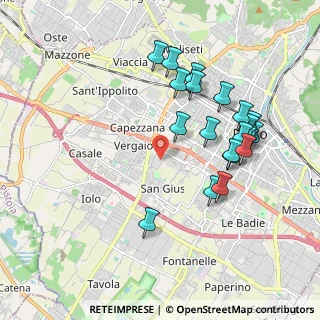 Mappa Via Orione, 59100 Prato PO, Italia (1.998)