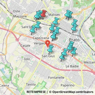 Mappa Via Orione, 59100 Prato PO, Italia (2.027)