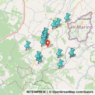Mappa SP Montefeltresca, 47863 Novafeltria RN, Italia (6.07176)
