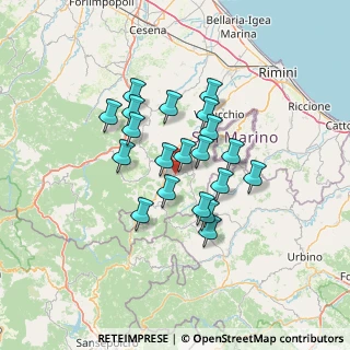 Mappa SP Montefeltresca, 47863 Novafeltria RN, Italia (10.7755)