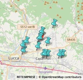 Mappa Via del Chiasso Lammari, 55013 Lucca LU, Italia (2.87533)