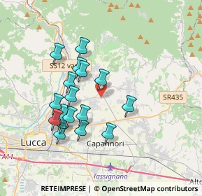 Mappa Via del Chiasso Lammari, 55013 Lucca LU, Italia (3.36824)