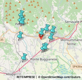 Mappa Via Terra Rossa Fonda, 51011 buggiano PT, Italia (3.30909)