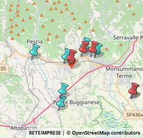 Mappa Via Terra Rossa Fonda, 51011 buggiano PT, Italia (3.50636)
