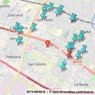 Mappa Via della Solidarietà, 59100 Prato PO, Italia (1.409)