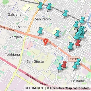 Mappa Via della Solidarietà, 59100 Prato PO, Italia (1.49)