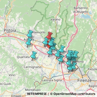Mappa Via Alessandro Lazzerini, 59100 Prato PO, Italia (6.485)