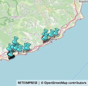 Mappa Via Giovanni Ballestra, 18100 Imperia IM, Italia (9.676)