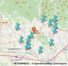 Mappa Via Pieroni, 55012 Capannori LU, Italia (4.08231)