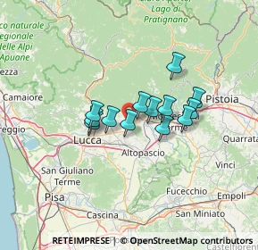 Mappa Via Pieroni, 55012 Capannori LU, Italia (9.33231)