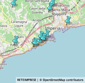 Mappa Via San Maurizio, 18100 Imperia IM, Italia (1.72)