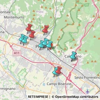 Mappa Via Papa Giovanni XXIII, 59100 Prato PO, Italia (3.6075)