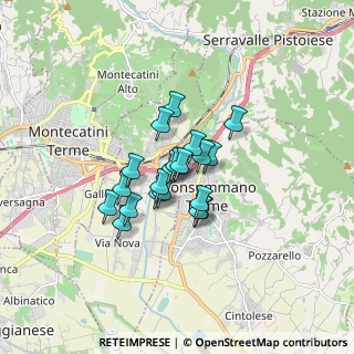 Mappa Via Lazio, 51018 Pieve a Nievole PT, Italia (1.0975)