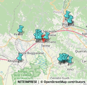 Mappa Via Lazio, 51018 Pieve a Nievole PT, Italia (7.92056)