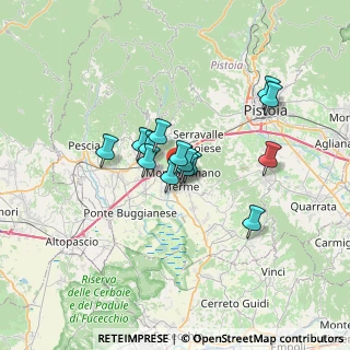 Mappa Via Lazio, 51018 Pieve a Nievole PT, Italia (4.81643)