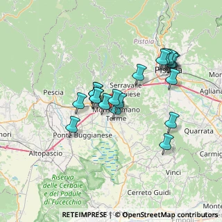Mappa Via Lazio, 51018 Pieve a Nievole PT, Italia (6.4555)