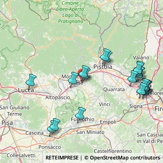 Mappa Via Lazio, 51018 Pieve a Nievole PT, Italia (20.2095)