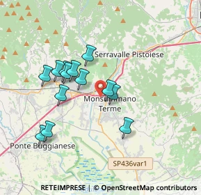 Mappa Via Lazio, 51018 Pieve a Nievole PT, Italia (3.29)