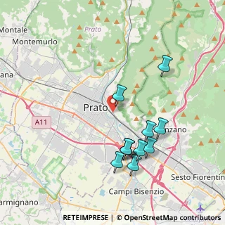 Mappa Viale Borgo Valsugana, 59100 Prato PO, Italia (3.92727)