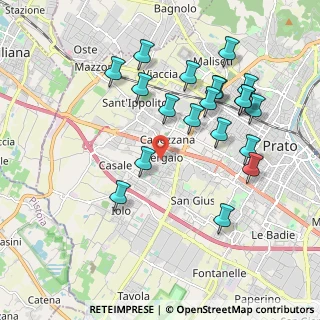 Mappa Via delle Rose, 59100 Prato PO, Italia (2.067)