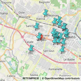 Mappa Via di Mezzo a Vergaio, 59100 Prato PO, Italia (2.001)