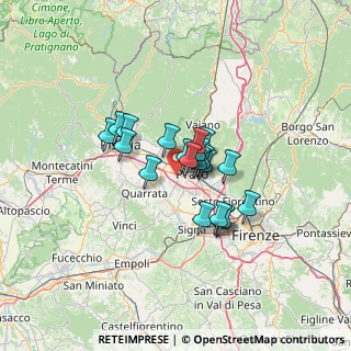 Mappa Via delle Rose, 59100 Prato PO, Italia (8.8575)