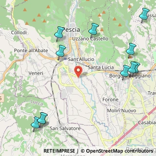 Mappa Via Sferrato, 51017 Pescia PT, Italia (3.04909)