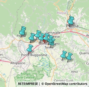 Mappa A11 Firenze - Pisa Nord, 51018 Pieve A Nievole PT, Italia (6.02857)