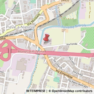 Mappa Via Fonda, 1, 51018 Pieve a Nievole, Pistoia (Toscana)