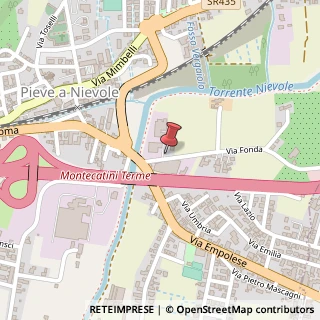 Mappa Via Fonda, 15, 51018 Pieve a Nievole, Pistoia (Toscana)