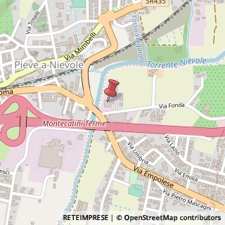 Mappa Via Fonda, 1, 51018 Pieve a Nievole, Pistoia (Toscana)