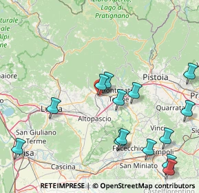 Mappa Via Giuseppe Ungaretti, 51017 Pescia PT, Italia (20.28)