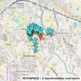Mappa Via Giuseppe Ungaretti, 51017 Pescia PT, Italia (0.2963)