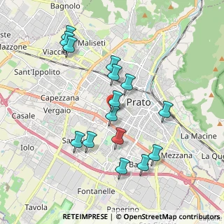 Mappa Via Amalfi, 59100 Prato PO, Italia (1.89667)