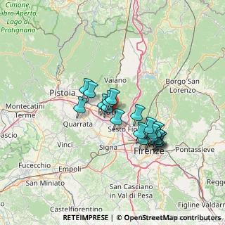 Mappa Via Bernardo Rucellai, 59100 Prato PO, Italia (11.455)