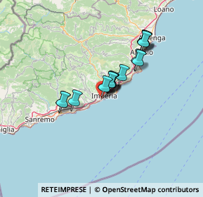 Mappa Via Privata Sant'Antonio, 18100 Imperia IM, Italia (9.93375)