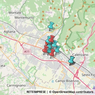 Mappa Via Giovacchino Carradori, 59100 Prato PO, Italia (2.42417)