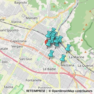 Mappa Via Giovacchino Carradori, 59100 Prato PO, Italia (0.92538)