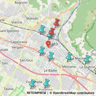 Mappa Via Giovacchino Carradori, 59100 Prato PO, Italia (2.37364)