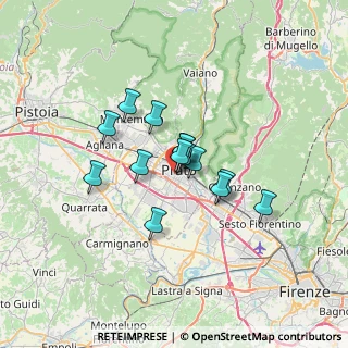 Mappa Via Giovacchino Carradori, 59100 Prato PO, Italia (4.57429)
