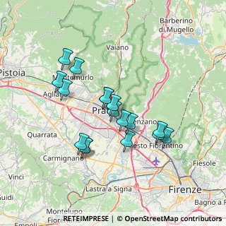 Mappa Via della Rondine, 59100 Prato PO, Italia (6.33941)