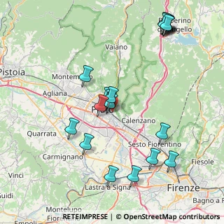 Mappa Via della Rondine, 59100 Prato PO, Italia (9.342)