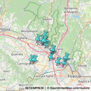 Mappa Via della Rondine, 59100 Prato PO, Italia (5.20643)