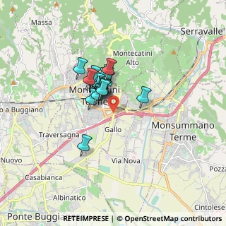 Mappa Via Giovanni Gentile, 51016 Montecatini Terme PT, Italia (1.095)