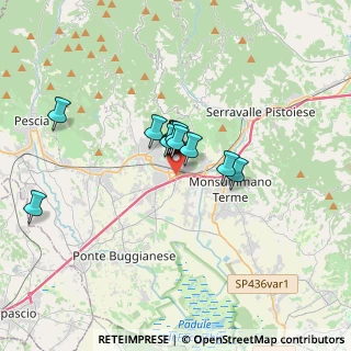 Mappa Via Giovanni Gentile, 51016 Montecatini Terme PT, Italia (2.3275)