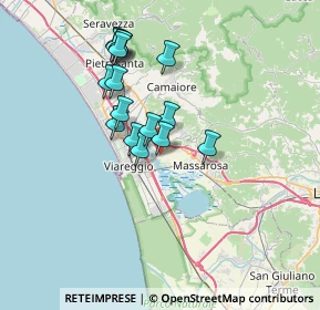 Mappa Via delle Cannelle, 55054 Massarosa LU, Italia (6.12188)