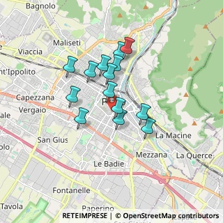 Mappa Via Carbonaia, 59100 Prato PO, Italia (1.36786)