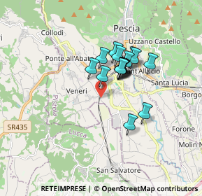 Mappa Via S. Piero, 51017 Pescia PT, Italia (1.25118)