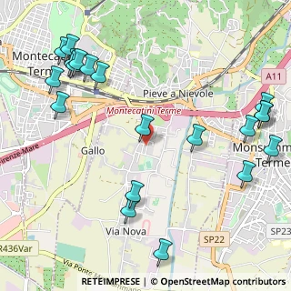 Mappa Via Renato Fucini, 51018 Pieve A Nievole PT, Italia (1.4335)