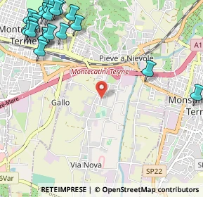 Mappa Via Renato Fucini, 51018 Pieve A Nievole PT, Italia (1.664)